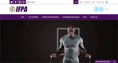 Desktop Screenshot of ifpa-fitness.com